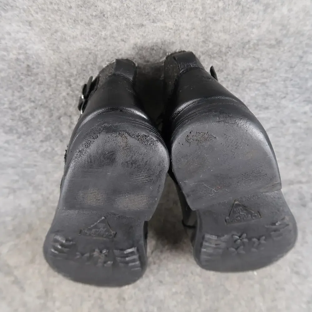 Oshkosh B'Gosh Shoes Kids Toddler 12 Boots Black Zip Casual Girls Buckle Detail